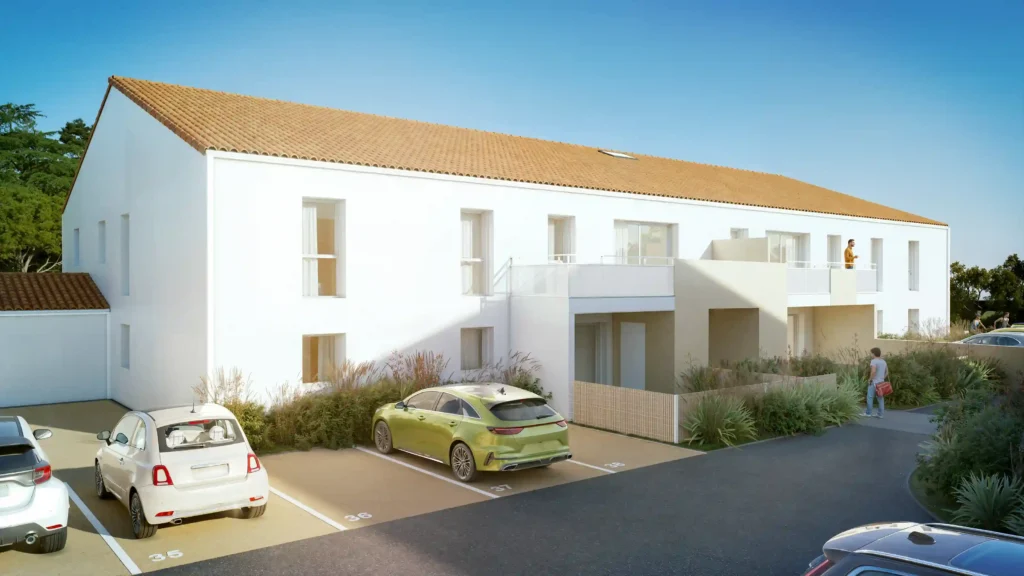 Appartements neufs au sein d’un programme immobilier neuf proche de Saint-Gilles-Croix-de-Vie, avec vente d’appartements et garages.