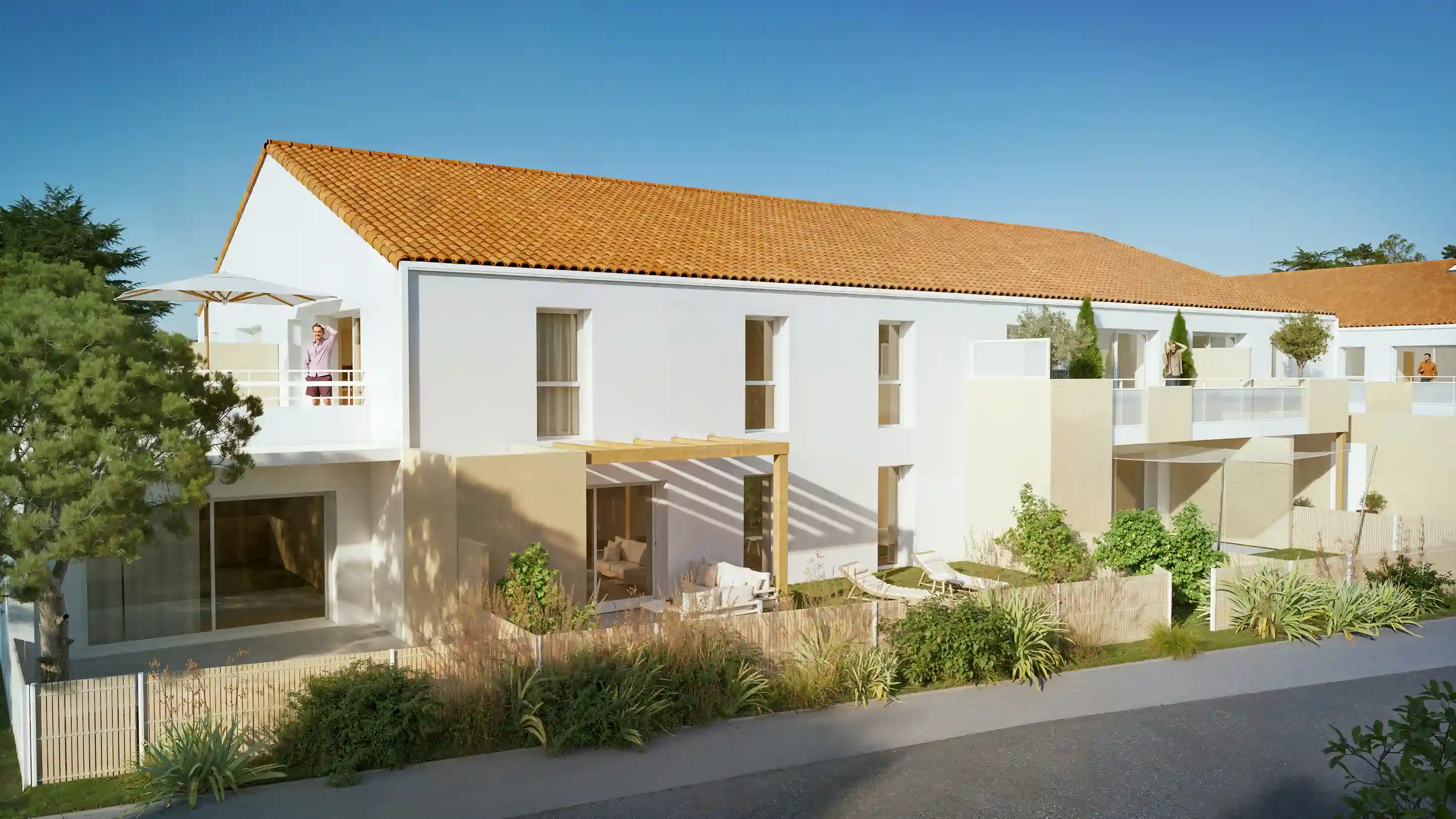 Les Rochers de l’Océan, résidence d’appartements neufs en bord de mer, proche de Saint-Gilles-Croix-de-Vie, au cœur de la Vendée.